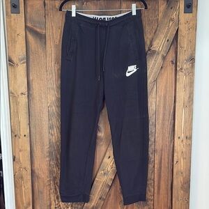 Nike Black Sweatpants with White Logo